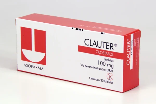 Clauter Cilostazol 100mg C/30 Tabletas