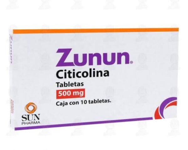 Zunun Citicolina 500mg C/10 Sun Pharma