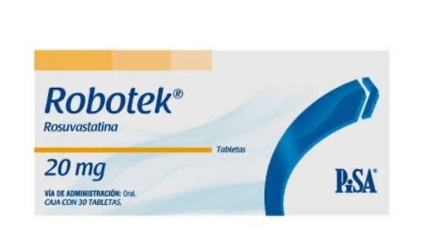 Robotek rosuvastatina 20mg c/30 tabletas pisa